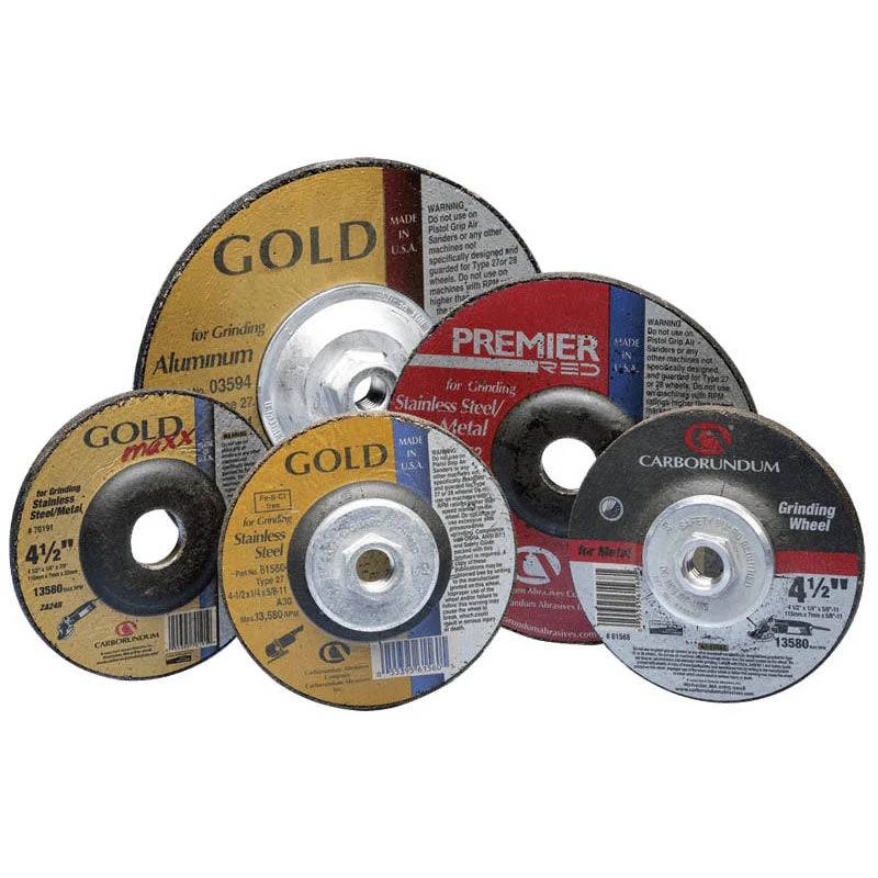 Picture of Carborundum "Norton" 4 1/4 X 1/4 X 7/8 A24 Gold Mounted Wheel